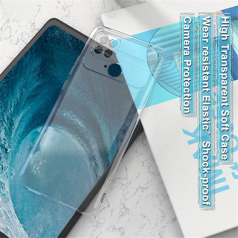 IMAK UX-5 Series for Xiaomi Poco C40 4G Shockproof TPU Phone Case Anti-yellowing Transparent Drop-proof Cover