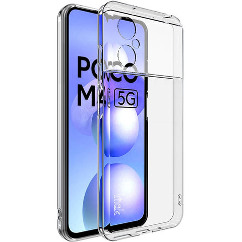 IMAK UX-5 Series Soft TPU Back Cover for Xiaomi Poco M4 5G, Precise Cutout Anti-drop Clear Phone Case