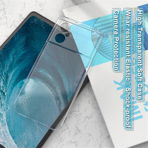 IMAK UX-5 Series Soft TPU Back Cover for Xiaomi Poco M4 5G, Precise Cutout Anti-drop Clear Phone Case