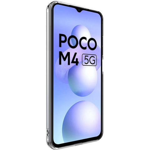 IMAK UX-5 Series Soft TPU Back Cover for Xiaomi Poco M4 5G, Precise Cutout Anti-drop Clear Phone Case