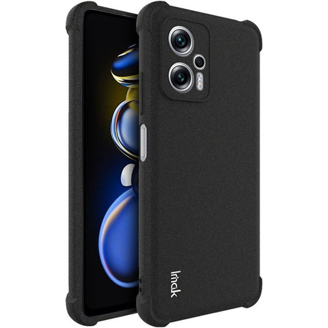 IMAK For Xiaomi Redmi Note 11T Pro 5G / Note 11T Pro+ 5G / Poco X4 GT 5G / Redmi K50i 5G Matte TPU Phone Cover Anti-drop Airbag Protective Cover with Screen Protector