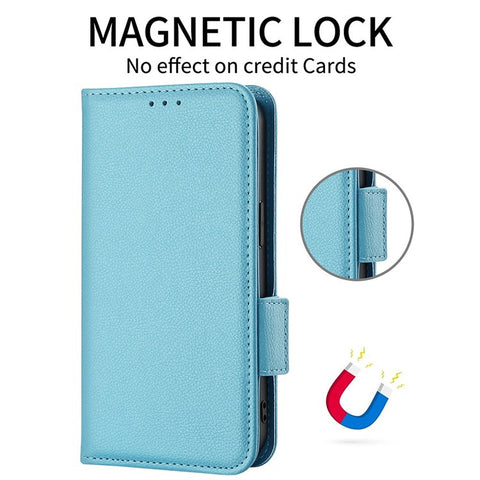 For Samsung Galaxy Z Fold2 5G Litchi Texture Shockproof Phone Case PU Leather Double Magnetic Clasp Cover with Stand Wallet