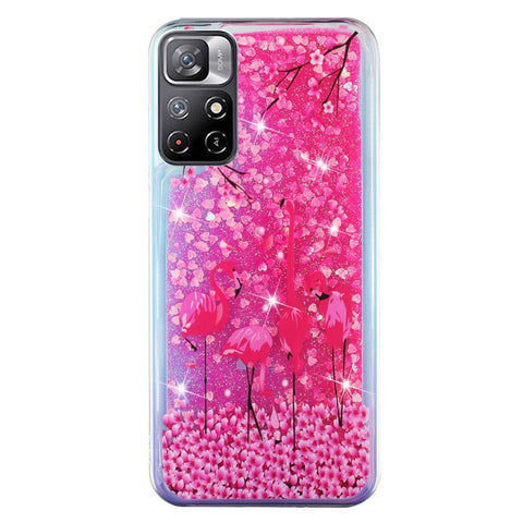 For Xiaomi Redmi Note 11 5G Moving Liquid Case Embossment Pattern Soft Flexible TPU Skin Cover