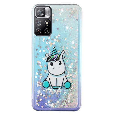 For Xiaomi Redmi Note 11 5G Moving Liquid Case Embossment Pattern Soft Flexible TPU Skin Cover