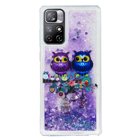 For Xiaomi Redmi Note 11 5G Moving Liquid Case Embossment Pattern Soft Flexible TPU Skin Cover
