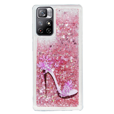 For Xiaomi Redmi Note 11 5G Moving Liquid Case Embossment Pattern Soft Flexible TPU Skin Cover