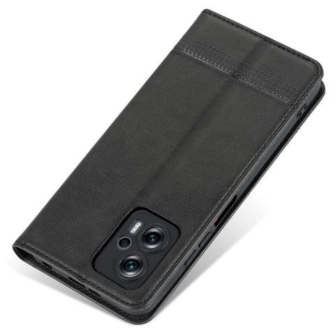 AZNS For Xiaomi Redmi Note 11T Pro 5G / Note 11T Pro+ 5G / Poco X4 GT 5G / Redmi K50i 5G PU Leather Stand Wallet Case Magnetic Closure Phone Cover