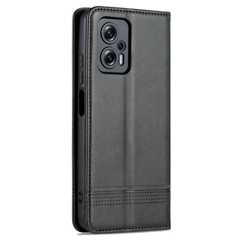 AZNS For Xiaomi Redmi Note 11T Pro 5G / Note 11T Pro+ 5G / Poco X4 GT 5G / Redmi K50i 5G PU Leather Stand Wallet Case Magnetic Closure Phone Cover