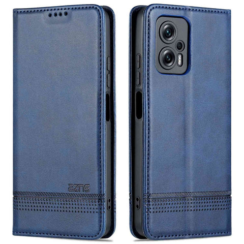 AZNS For Xiaomi Redmi Note 11T Pro 5G / Note 11T Pro+ 5G / Poco X4 GT 5G / Redmi K50i 5G PU Leather Stand Wallet Case Magnetic Closure Phone Cover