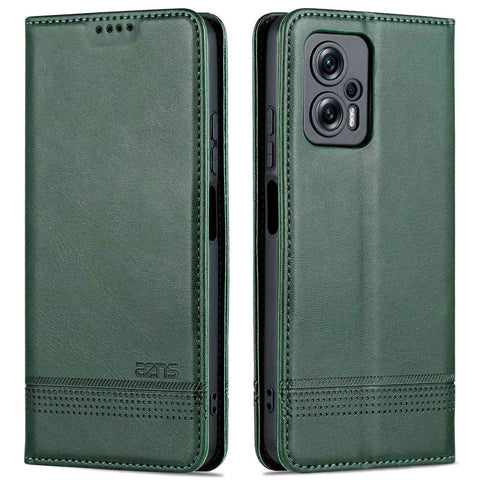 AZNS For Xiaomi Redmi Note 11T Pro 5G / Note 11T Pro+ 5G / Poco X4 GT 5G / Redmi K50i 5G PU Leather Stand Wallet Case Magnetic Closure Phone Cover