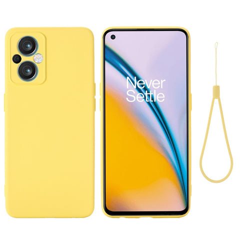 For Oppo Reno7 Z 5G / Reno7 Lite 5G / F21 Pro 5G / Reno8 Lite 5G Liquid Silicone Case Precise Cutouts Camera Protection Cover with Strap