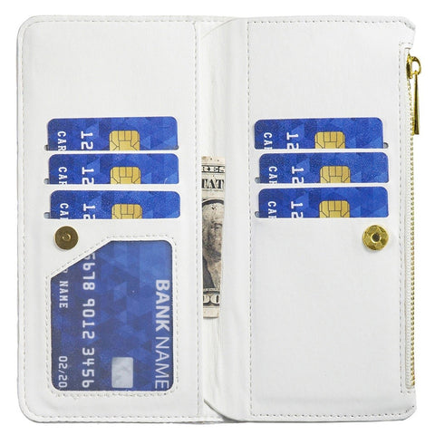 BINFEN COLOR for Xiaomi Redmi Note 10 Pro 4G (Global) / (India) / Note 10 Pro Max 4G BF Style-15 Smart Phone Imprinted Rhombus Pattern Case with Zipper Pocket Stand Matte PU Leather Wallet Cover