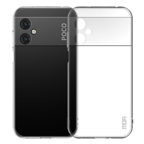 MOFI Transparent Soft TPU Case for Xiaomi Poco M4 5G, Scratch-resistant Protective Phone Cover