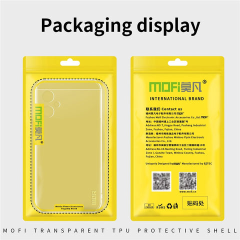 MOFI Transparent Soft TPU Case for Xiaomi Poco M4 5G, Scratch-resistant Protective Phone Cover
