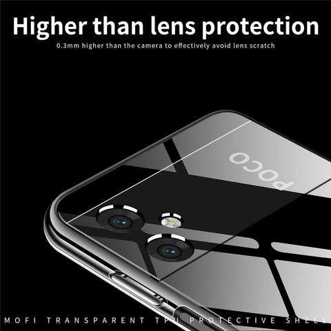 MOFI Transparent Soft TPU Case for Xiaomi Poco M4 5G, Scratch-resistant Protective Phone Cover