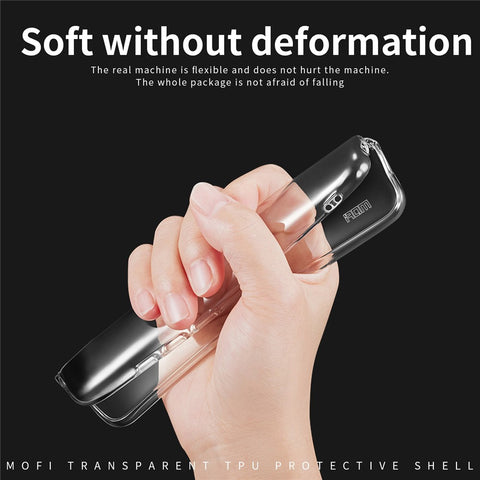 MOFI For Xiaomi Redmi 10C 4G / Redmi 10 Power Soft TPU Cover Transparent Anti-fall Shockproof Phone Case