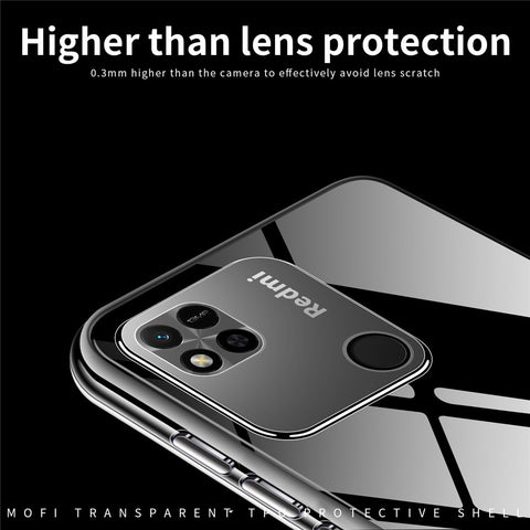 MOFI For Xiaomi Redmi 10C 4G / Redmi 10 Power Soft TPU Cover Transparent Anti-fall Shockproof Phone Case