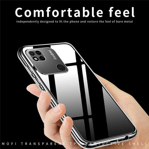 MOFI For Xiaomi Redmi 10C 4G / Redmi 10 Power Soft TPU Cover Transparent Anti-fall Shockproof Phone Case
