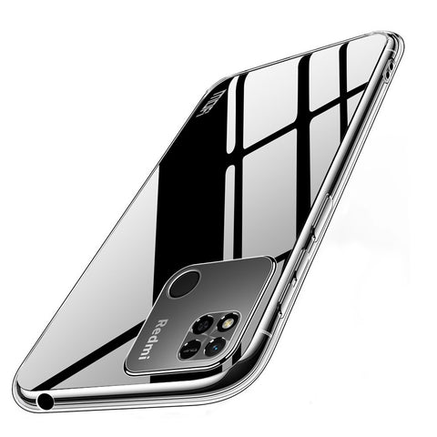 MOFI For Xiaomi Redmi 10C 4G / Redmi 10 Power Soft TPU Cover Transparent Anti-fall Shockproof Phone Case