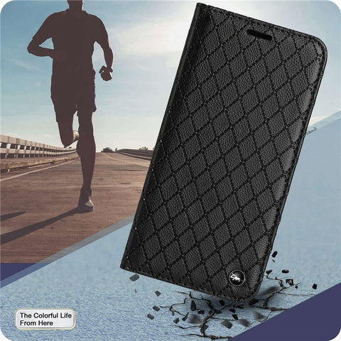 For Samsung Galaxy S21 Ultra 5G / S30 Ultra 5G Rhombus Embossing Litchi Texture Phone Stand Wallet Case RFID Blocking PU Leather Shockproof Cover