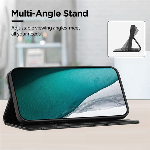 For Samsung Galaxy S21 Ultra 5G / S30 Ultra 5G Rhombus Embossing Litchi Texture Phone Stand Wallet Case RFID Blocking PU Leather Shockproof Cover