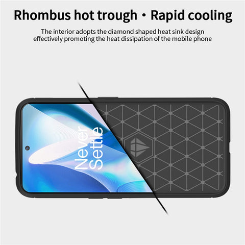 MOFI JK TPU Series-1 for OnePlus Ace 5G / 10R 5G Carbon Fiber Texture Anti-Fingerprint Case Soft TPU Brushed Surface Protective Cover