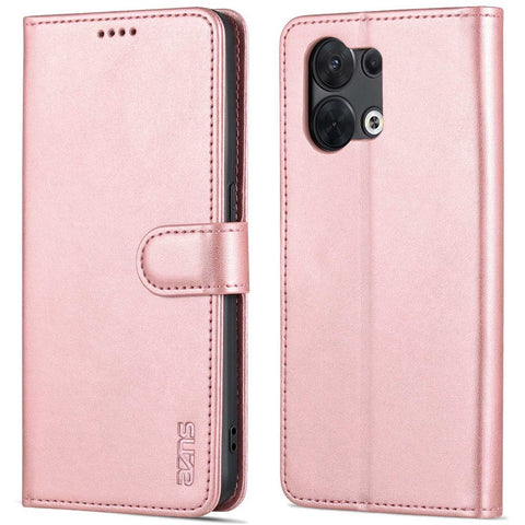 AZNS Flip Wallet Case for Oppo Reno8 5G (Global Version) / Oppo Reno8 5G, PU Leather Scratch Resistant Viewing Stand Shockproof Protective Phone Cover