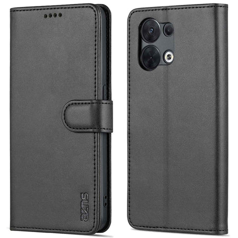 AZNS Flip Wallet Case for Oppo Reno8 5G (Global Version) / Oppo Reno8 5G, PU Leather Scratch Resistant Viewing Stand Shockproof Protective Phone Cover