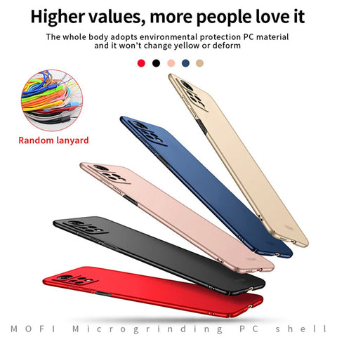 MOFI JK PC Series-1 Shield for Xiaomi Redmi Note 11E Pro Fall Proof Matte Hard PC Back Case Camera Protection Phone Cover with Strap