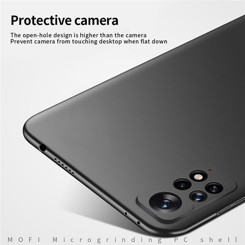 MOFI JK PC Series-1 Shield for Xiaomi Redmi Note 11E Pro Fall Proof Matte Hard PC Back Case Camera Protection Phone Cover with Strap