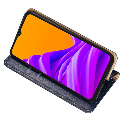 For Huawei Enjoy 50 / nova Y70 4G / nova Y70 Plus 4G Magnetic Absorption Phone Case PU Leather Stand Wallet Shell Protector