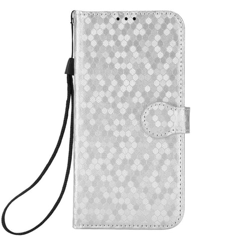 For Oppo A94 4G / F19 Pro 4G / Reno5 F 4G / Reno5 Lite, Phone Case Dot Pattern Imprinted PU Leather Protector Wallet Phone Case with Strap / Stand