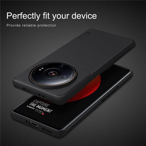 NILLKIN Frosted Shield Phone Case for Xiaomi 12S Ultra 5G, Anti-scratch Matte Drop-proof Hard PC Back Cover