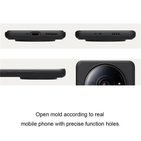 NILLKIN Frosted Shield Phone Case for Xiaomi 12S Ultra 5G, Anti-scratch Matte Drop-proof Hard PC Back Cover