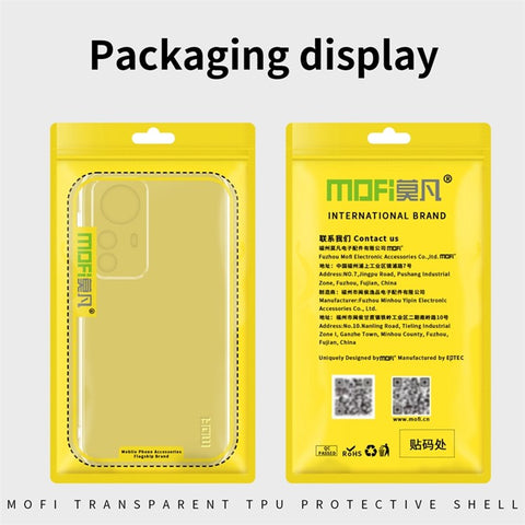MOFI For Xiaomi 12 Pro 5G / 12 Pro (Dimensity) 5G / 12S Pro 5G Transparent TPU Case Drop-proof Phone Back Cover