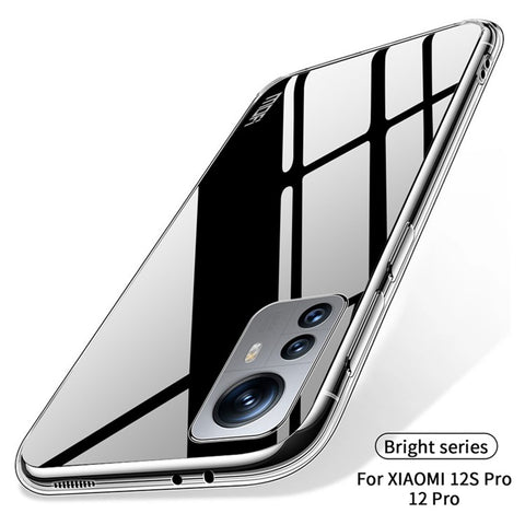 MOFI For Xiaomi 12 Pro 5G / 12 Pro (Dimensity) 5G / 12S Pro 5G Transparent TPU Case Drop-proof Phone Back Cover