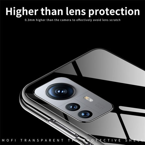 MOFI For Xiaomi 12 Pro 5G / 12 Pro (Dimensity) 5G / 12S Pro 5G Transparent TPU Case Drop-proof Phone Back Cover
