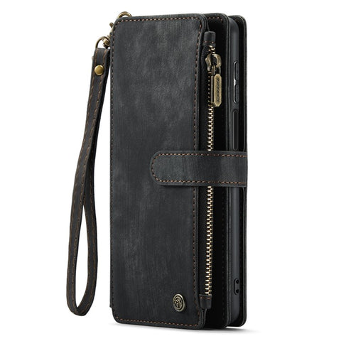 For Xiaomi Redmi Note 9 Pro 4G / Note 9 Pro Max / Note 9S 4G Phone Cases with Strap CASEME C30 Zipper Multiple Card Holder PU Leather Cover