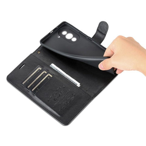 AZNS Flip Wallet Case for Huawei nova 10 4G Shockproof PU Leather Phone Cover Anti-fall Protective Cell Phone Shell with Viewing Stand