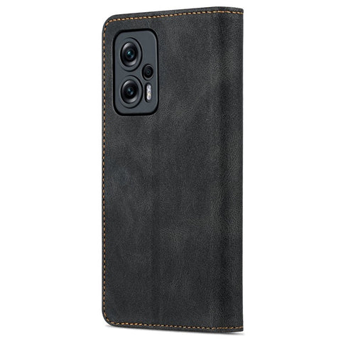 AZNS Phone Case For Xiaomi Redmi Note 11T Pro 5G / Note 11T Pro+ 5G / Poco X4 GT 5G / Redmi K50i 5G , Drop-proof PU Leather Flip Wallet Cover Stand