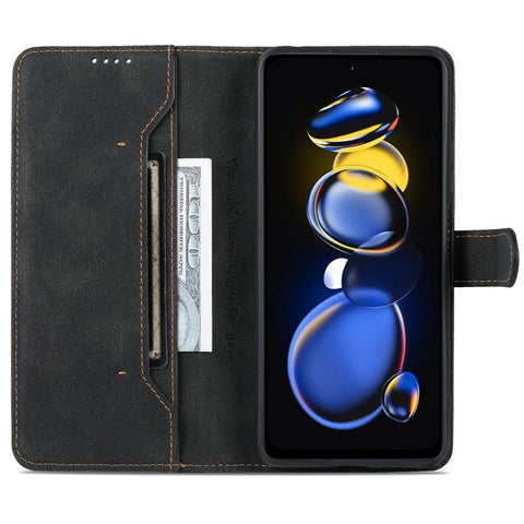 AZNS Phone Case For Xiaomi Redmi Note 11T Pro 5G / Note 11T Pro+ 5G / Poco X4 GT 5G / Redmi K50i 5G , Drop-proof PU Leather Flip Wallet Cover Stand