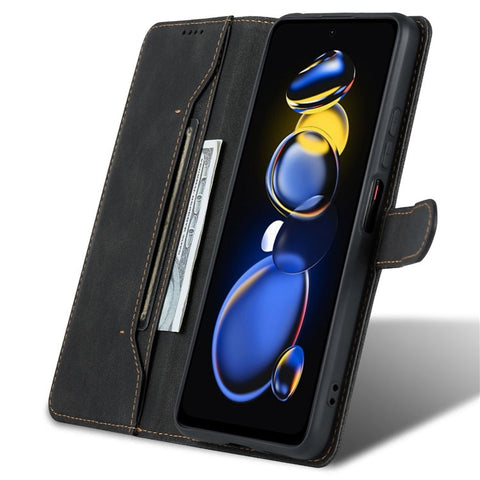 AZNS Phone Case For Xiaomi Redmi Note 11T Pro 5G / Note 11T Pro+ 5G / Poco X4 GT 5G / Redmi K50i 5G , Drop-proof PU Leather Flip Wallet Cover Stand