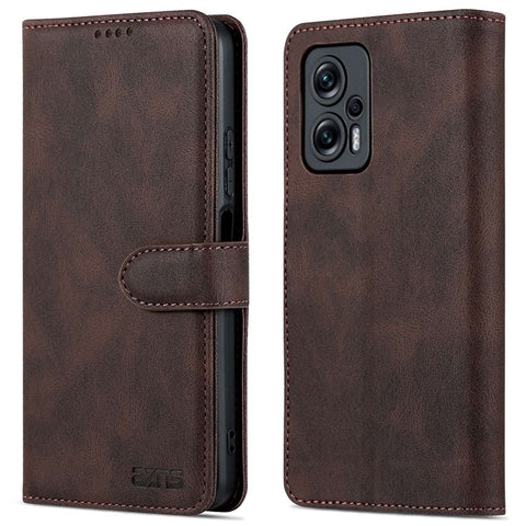AZNS Phone Case For Xiaomi Redmi Note 11T Pro 5G / Note 11T Pro+ 5G / Poco X4 GT 5G / Redmi K50i 5G , Drop-proof PU Leather Flip Wallet Cover Stand