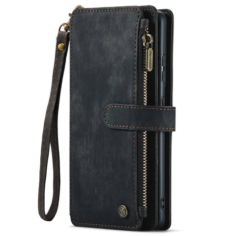 For Samsung Galaxy S20 Ultra 4G / 5G Phone Cases with Strap CASEME C30 Zipper Multiple Card Holder PU Leather Cover