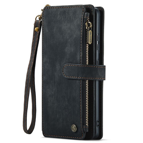For Samsung Galaxy S20 Plus 4G / 5G Phone Cases with Strap CASEME C30 Zipper Multiple Card Holder PU Leather Cover