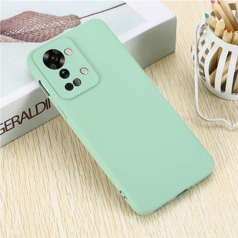 For OnePlus Nord 2T 5G Silicone Phone Case Drop-proof Bumper Cover Mobile Phone Protector
