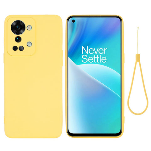 For OnePlus Nord 2T 5G Silicone Phone Case Drop-proof Bumper Cover Mobile Phone Protector