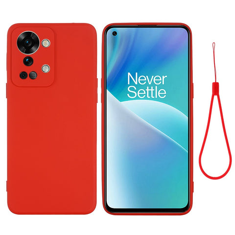 For OnePlus Nord 2T 5G Silicone Phone Case Drop-proof Bumper Cover Mobile Phone Protector