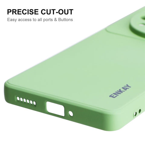 ENKAY HAT PRINCE For Xiaomi 12S Ultra 5G Straight Edge Liquid Silicone Case Precise Cutout Lens Protection Cover