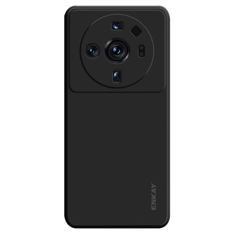 ENKAY HAT PRINCE For Xiaomi 12S Ultra 5G Straight Edge Liquid Silicone Case Precise Cutout Lens Protection Cover